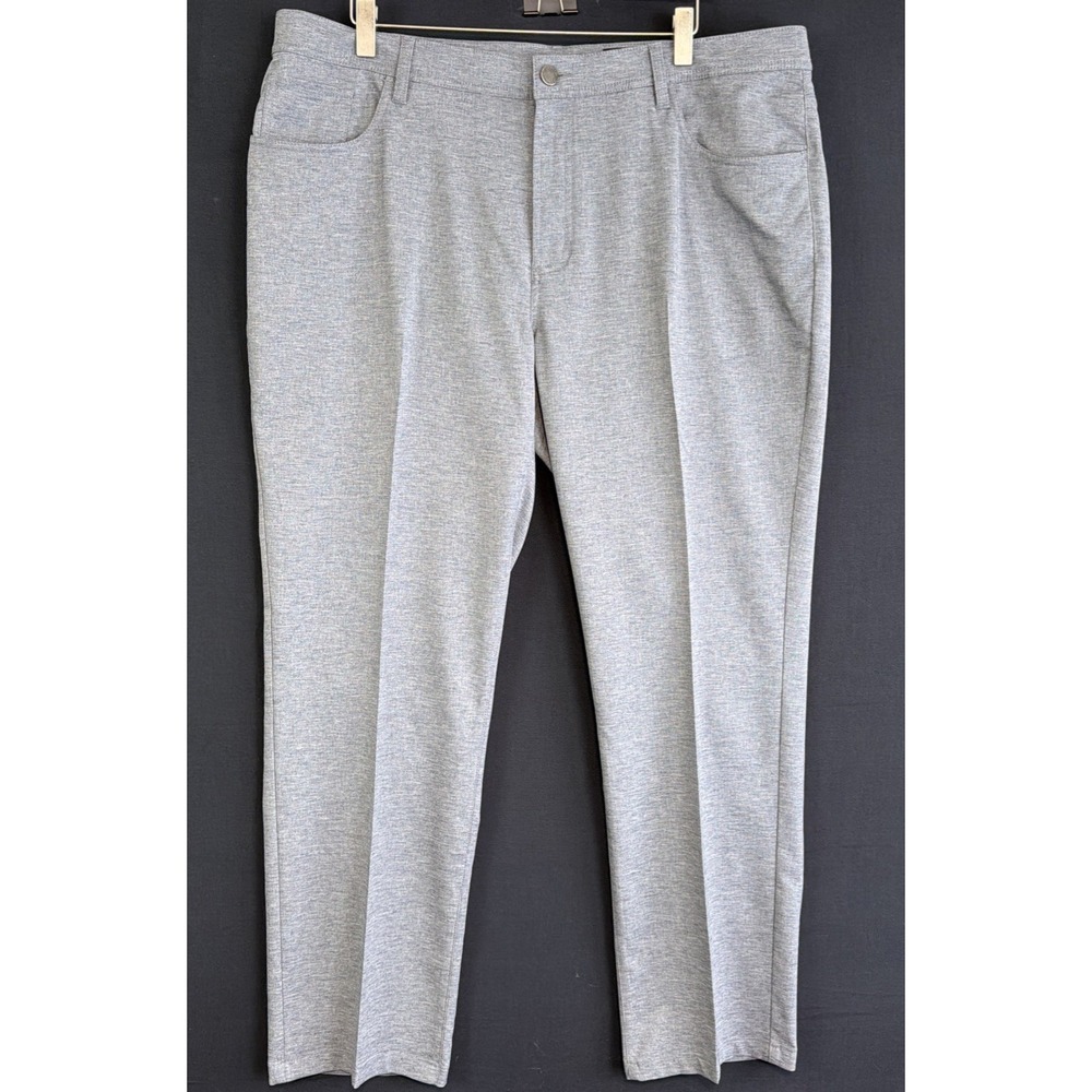 Dunning Golf Pants Mens 38X30 EverBest Performance Stretch Gray Chino Trousers